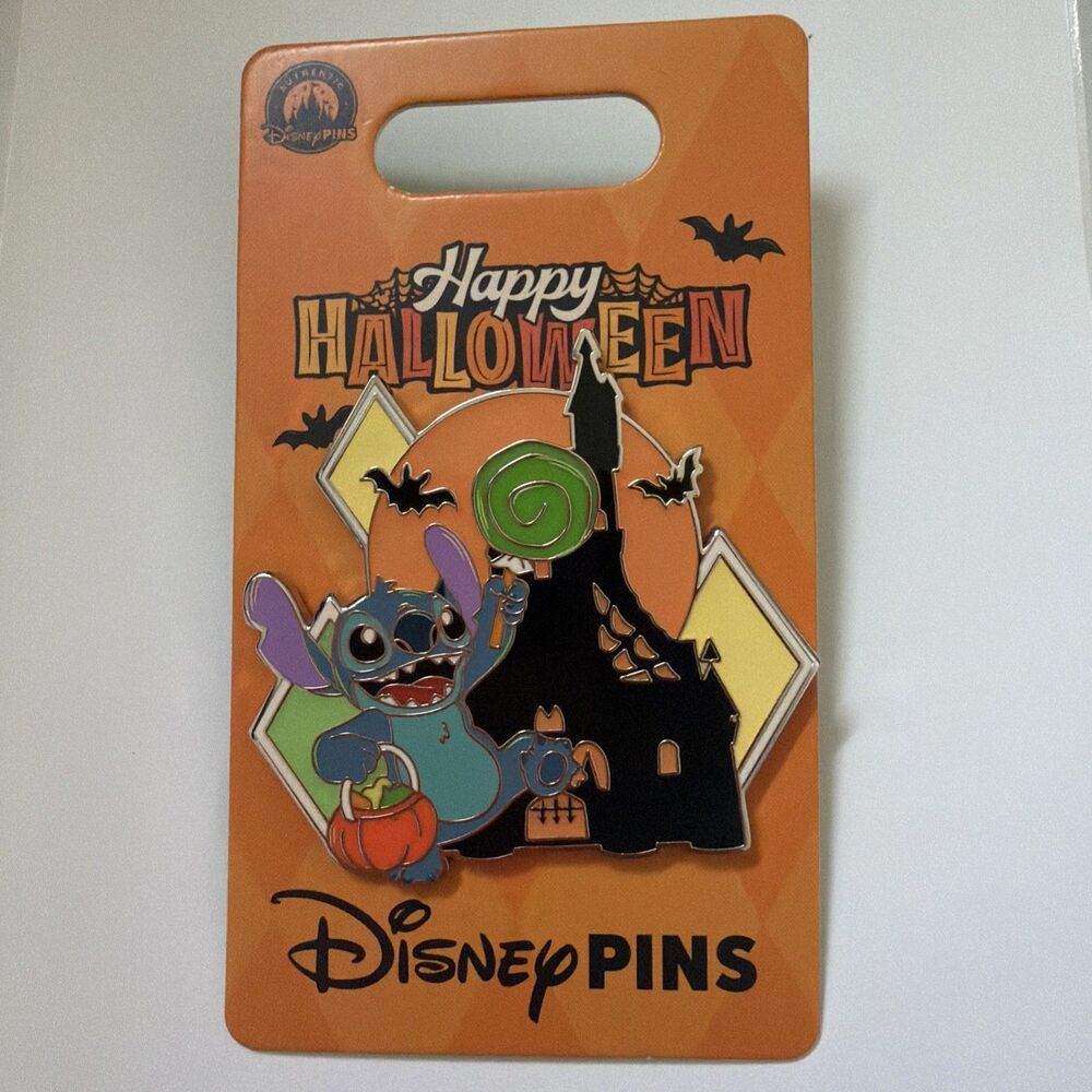 Disney Parks 2026 Lilo & Stitch Happy Halloween Trick or Treat Pin New